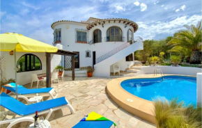 Amazing home in Benitachell with Outdoor swimming pool, Heated swimming pool and 3 Bedrooms